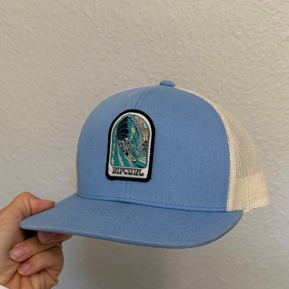 Rip Curl Ocean Wave Blue and Tan Cap - Picture 6 of 6